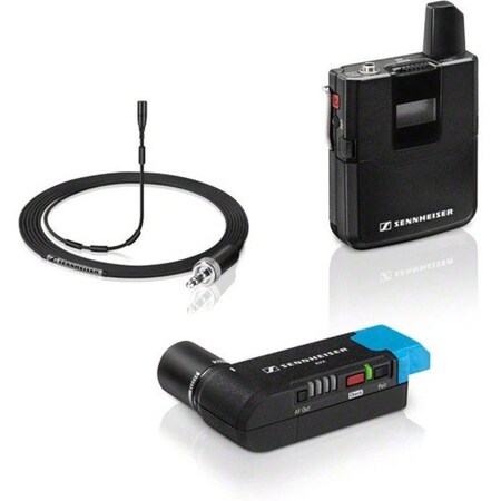 Sennheiser Lavalier Set Pro: Includes Bodypack Transmitter, Ekp Plug-On Receiver 505862
